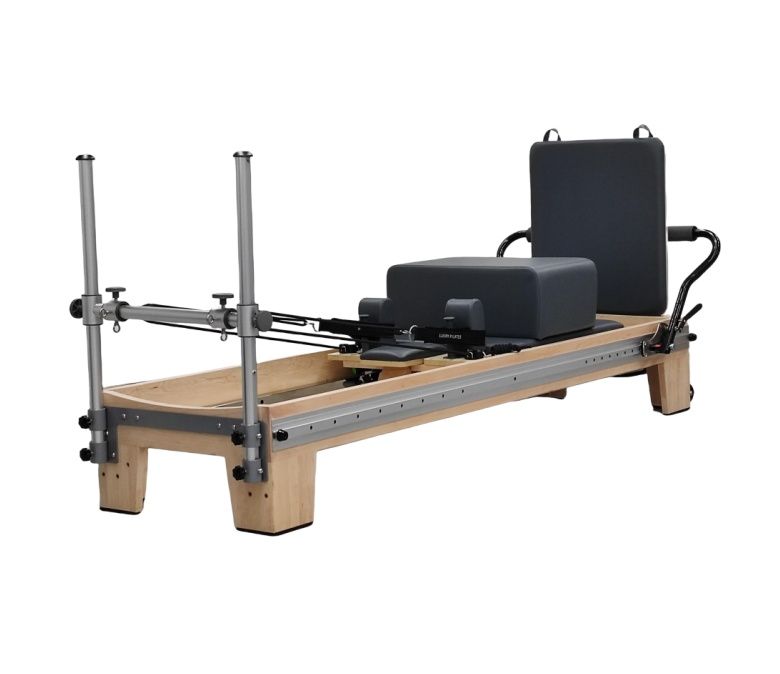 Lit réformateur Pilates en bois à piste complète