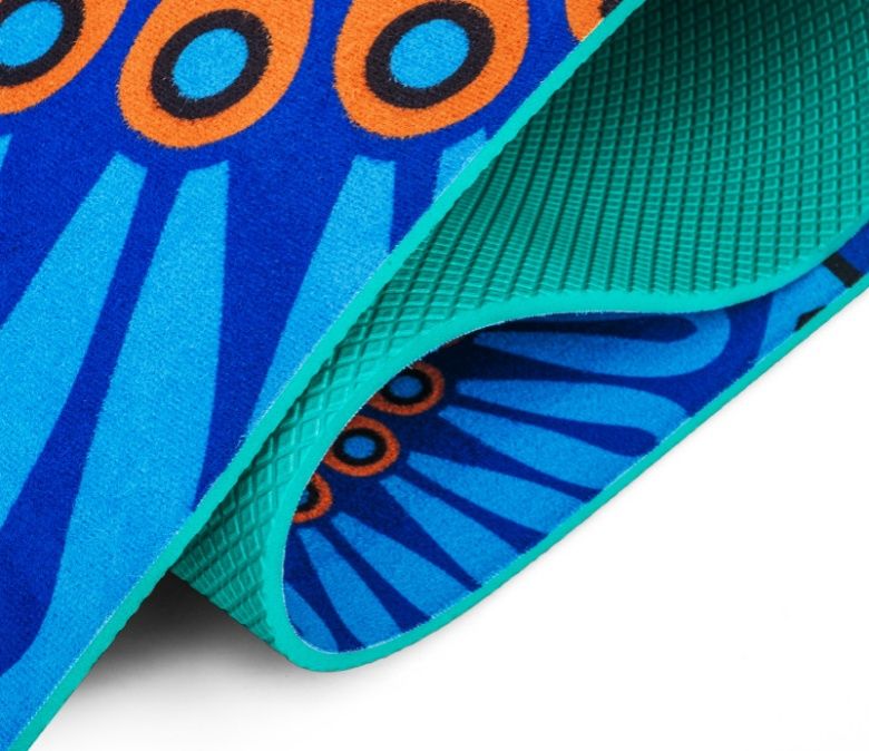 Tapis de yoga imprimé en daim TPE de haute qualité