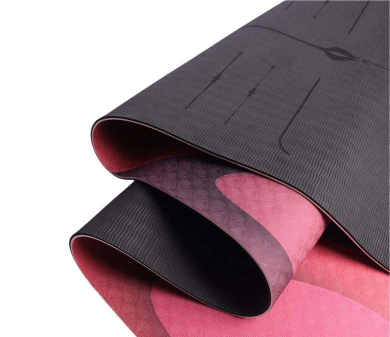 Tapis de yoga imprimé en laser double face 6 mm