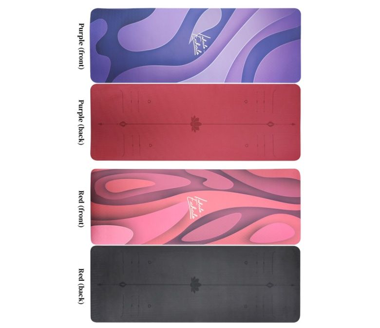 Tapis de yoga imprimé en laser double face 6 mm