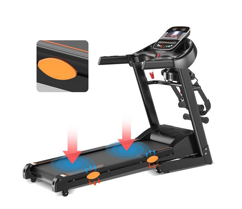 Machine de course de gym intérieure multifonction pliant tapis roulant électrique