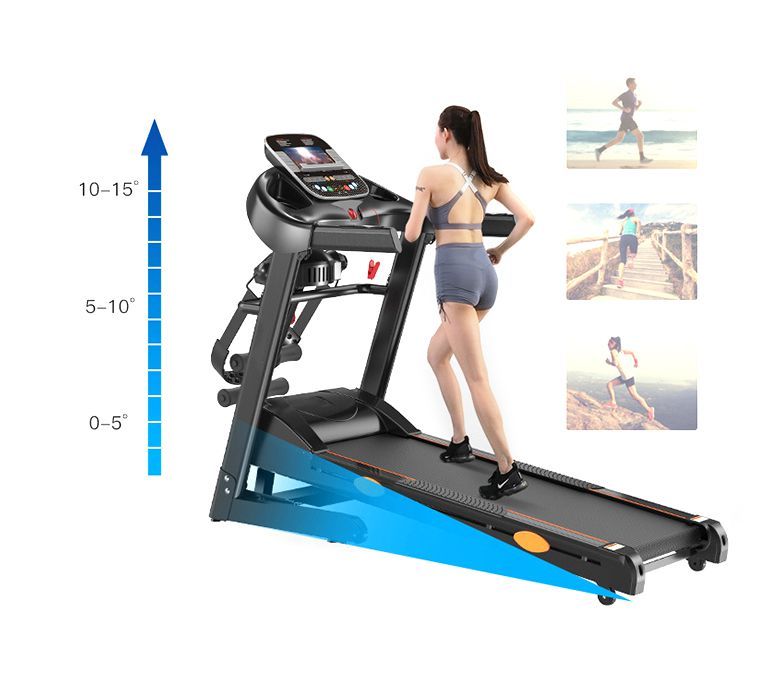 Machine de course de gym intérieure multifonction pliant tapis roulant électrique