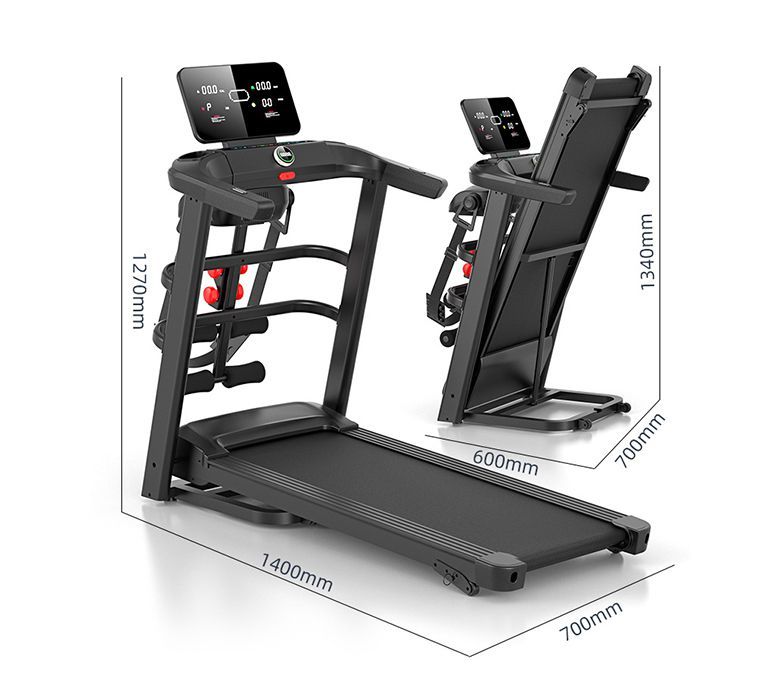 Tapis roulant semi-commercial pliable