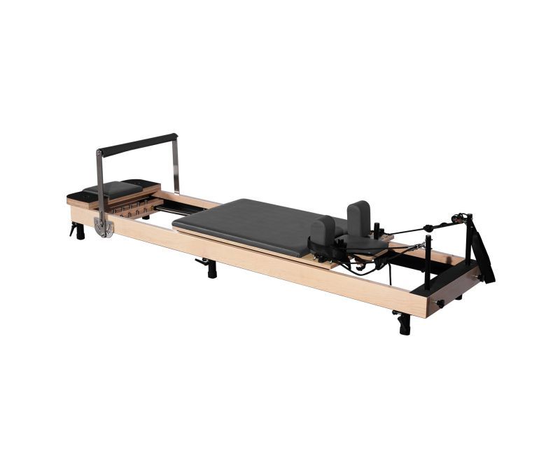 Machine de Pilates en bois réformateur érable à hauteur réglable