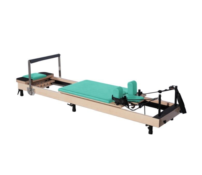 Machine de Pilates en bois réformateur érable à hauteur réglable