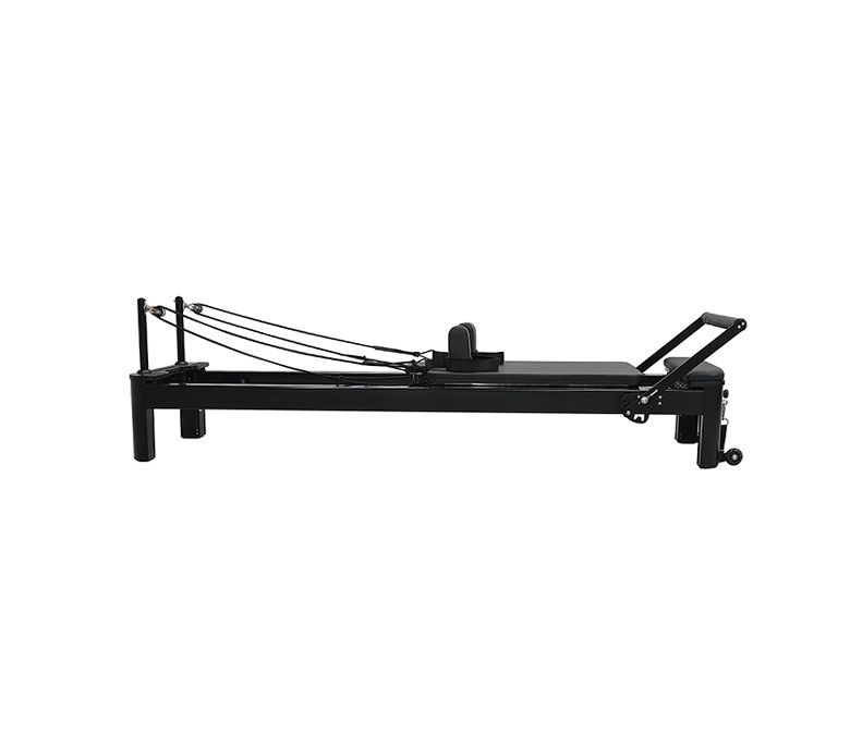 Machine de réforme Pilates noire exceptionnelle en aluminium