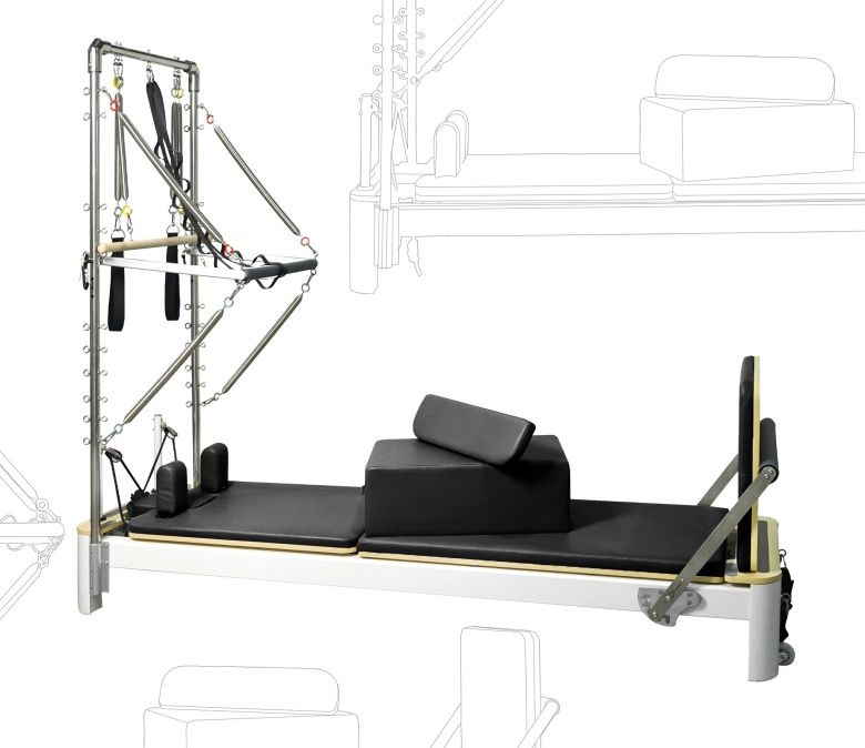 Alliage en aluminium semi-surélevé Pilates réformateur