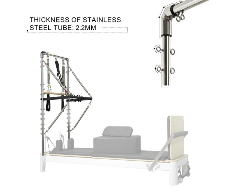 Alliage en aluminium semi-surélevé Pilates réformateur