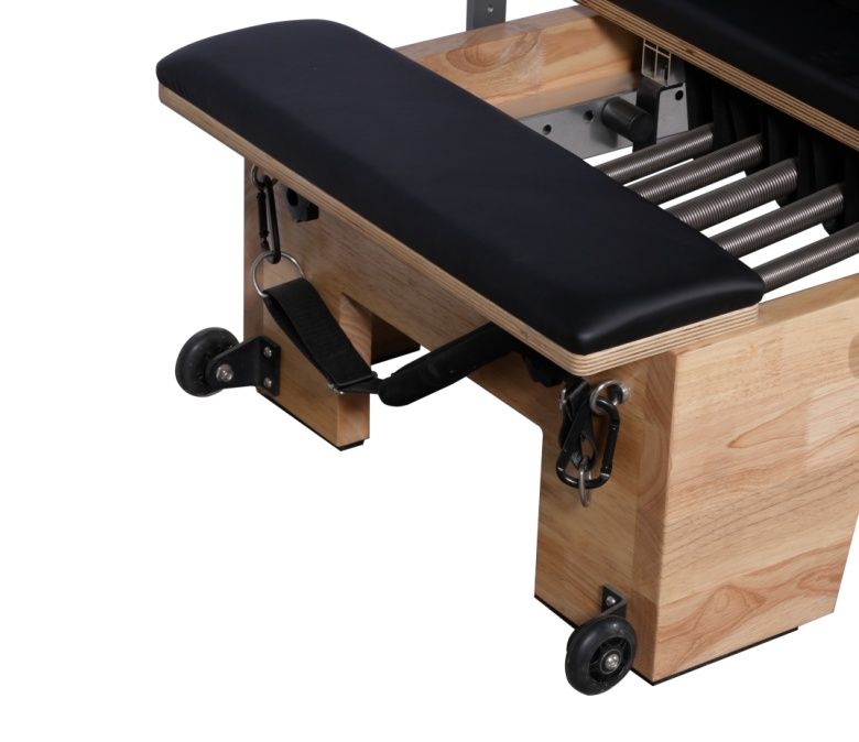 Deluxe Oak Wood Pilates Reformteur avec demi-trapèze