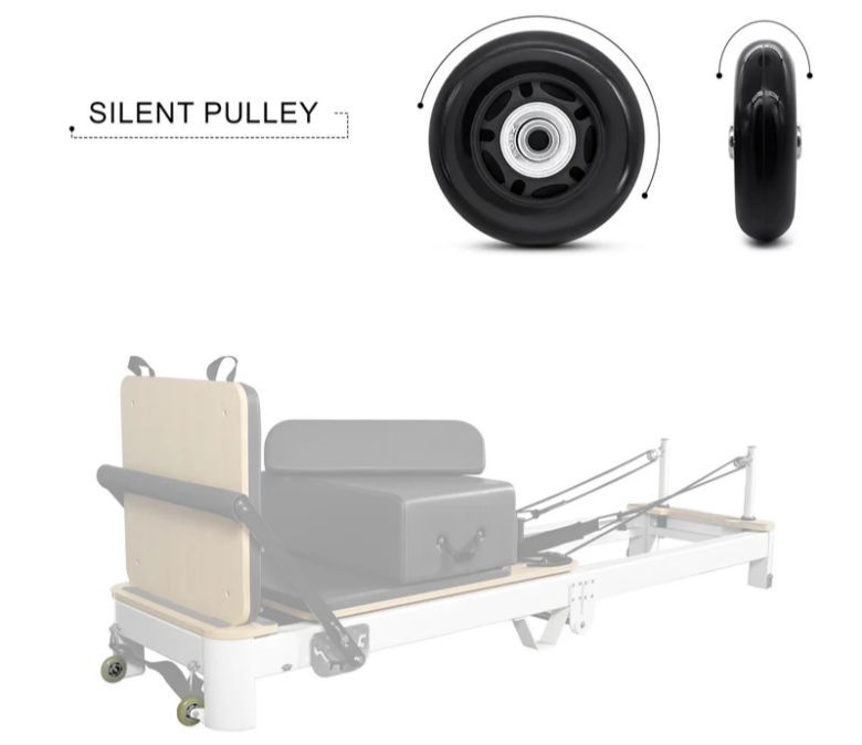 Réformateur de pilates pliables en aluminium blanc à vendre