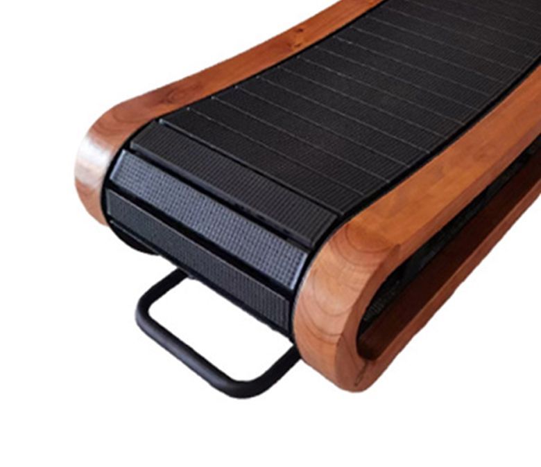 Tapis roulant mécanique de courbe en bois non électrique