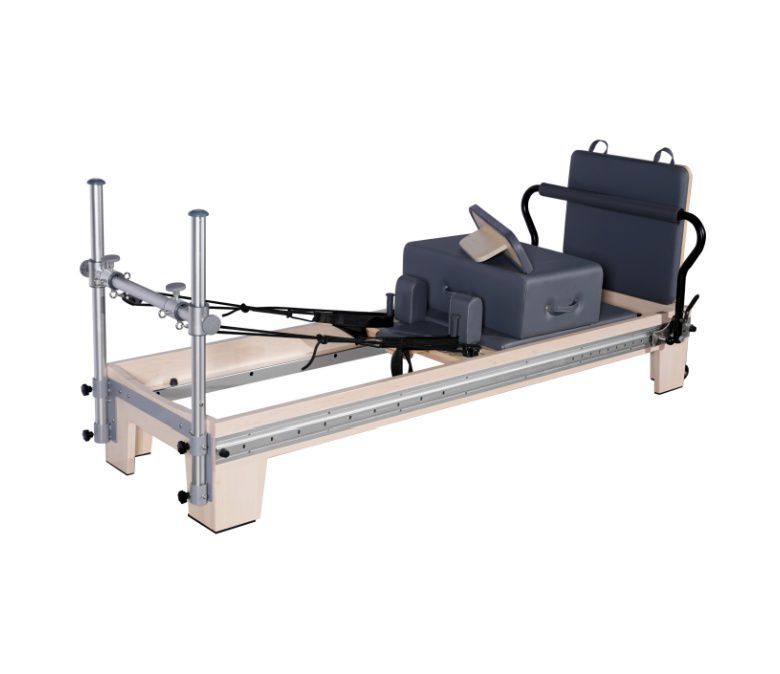Lit réformateur Pilates en bois à piste complète