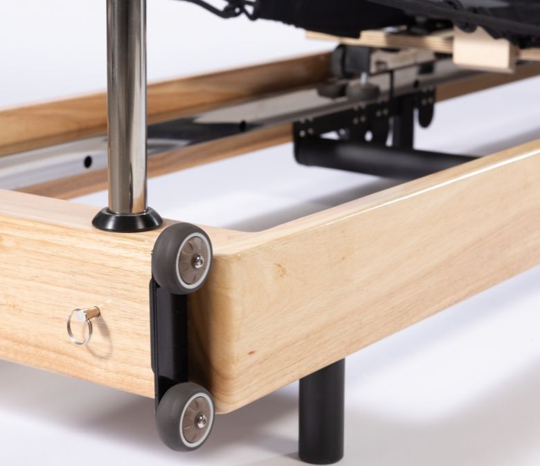 Réformateur Pilates pliable en chêne sans joint