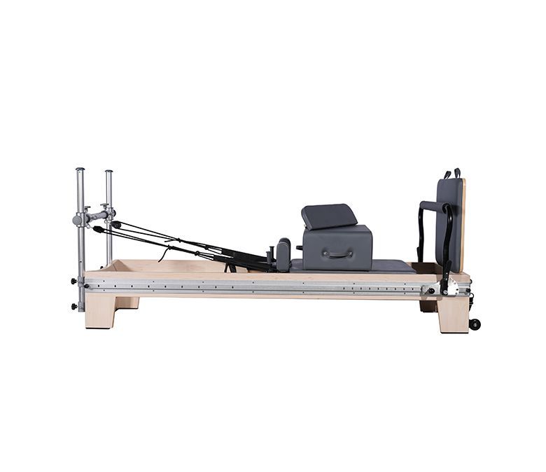Lit réformateur Pilates en bois à piste complète