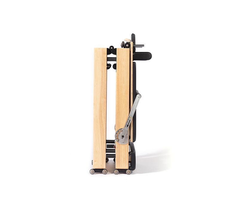 Réformateur Pilates pliable en chêne sans joint