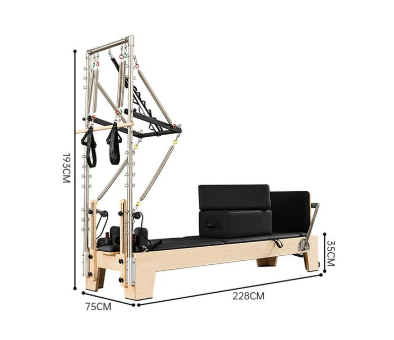 Studio Pilates Maple Reformer avec demi-trapèze