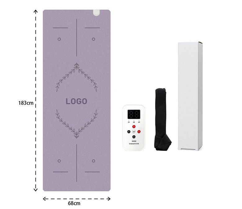 Nouveau tapis de yoga en caoutchouc de chauffage de chauffage à amélioration