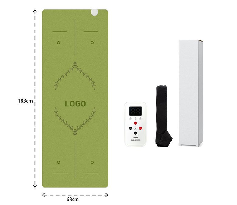 Nouveau tapis de yoga en caoutchouc de chauffage de chauffage à amélioration