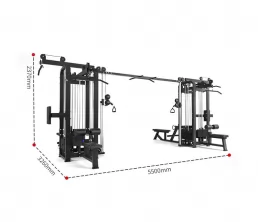 Équipement de gymnase de la machine multi-jungle 8 stations
