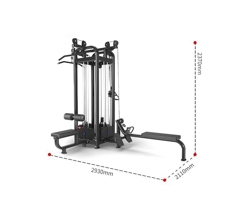 Équipement de gymnase de la machine multi-jungle 8 stations
