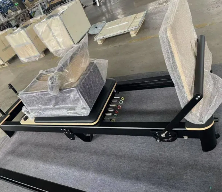 Réformateur de pilates pliables en aluminium blanc à vendre