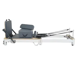 Réformateur de pilates pliables en aluminium blanc à vendre