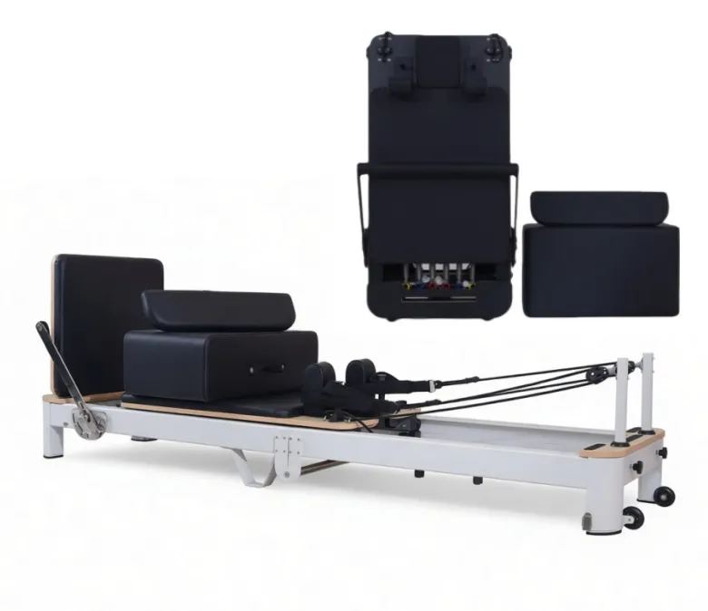 Reformer Pilates Pliable En Aluminium Blanc À Vendre