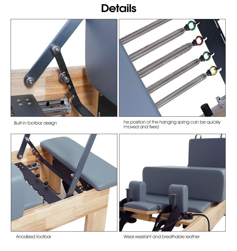 Wavar Pilates Oak Reformer Machine