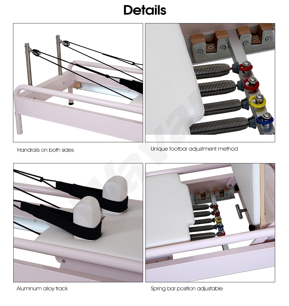 Nouveau réformateur en acier avec barre de pied intégrée