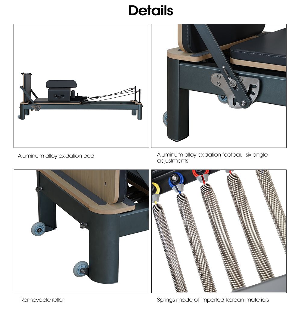 Anodisé gris gris gris Pilates Reformation 4.0